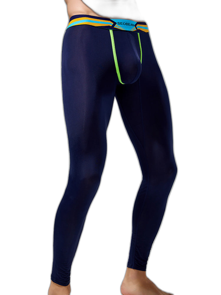 Men's Sexy Sport Long Johns With Large Pouch