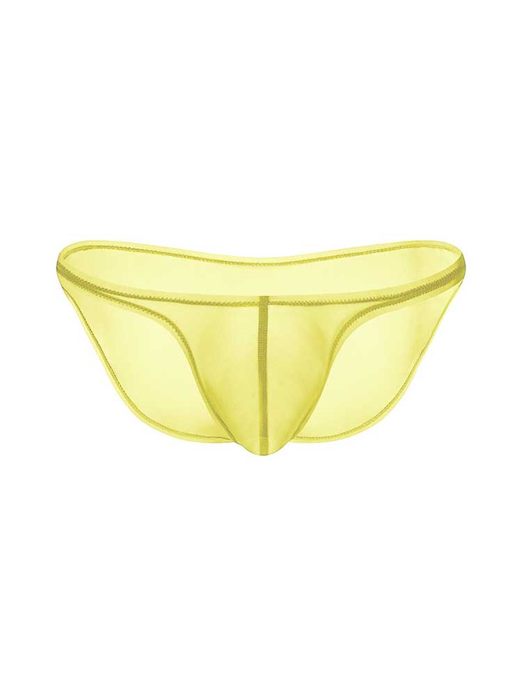 Men's Sexy Sheer Low-Rise Ice Silk Stretch Briefs