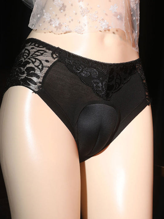 Men's Lace Sexy Transvestite Briefs