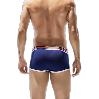 SEOBEAN Racing Stripes Low Rise Boxer Briefs