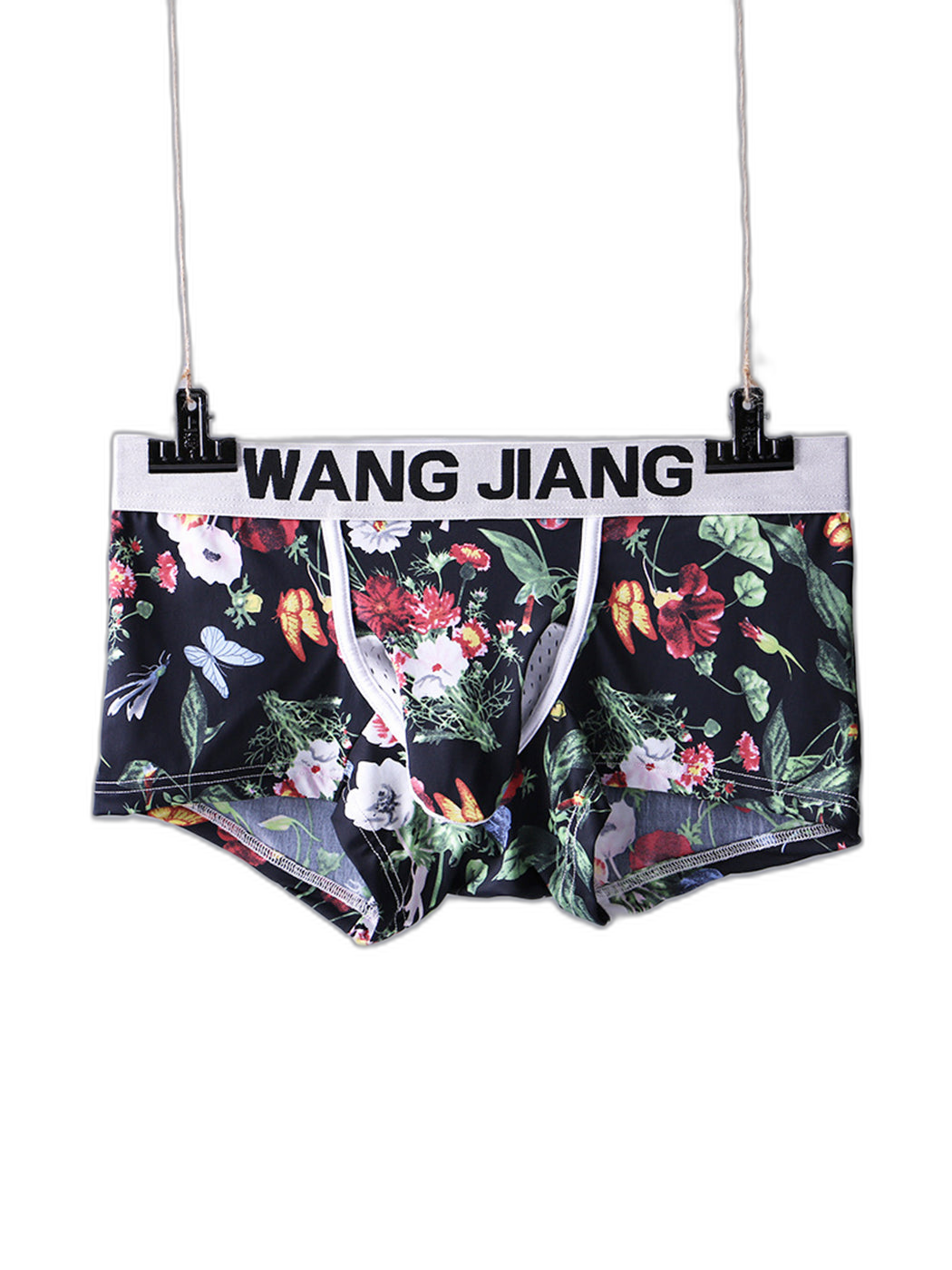 3 Pack Men's Ice Silk Trunks with Separated Pouch Design