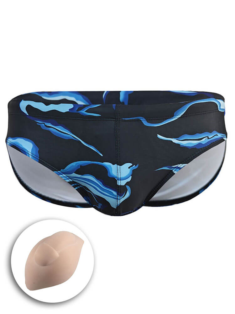 Men's Cloud-Print Quick-Drying Sexy Swim Briefs