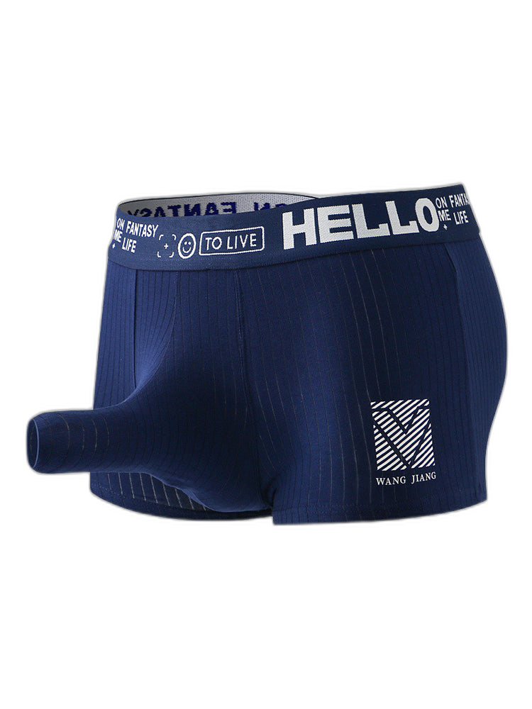 Men’s Separate Pouch Cotton Trunks With Fly Front