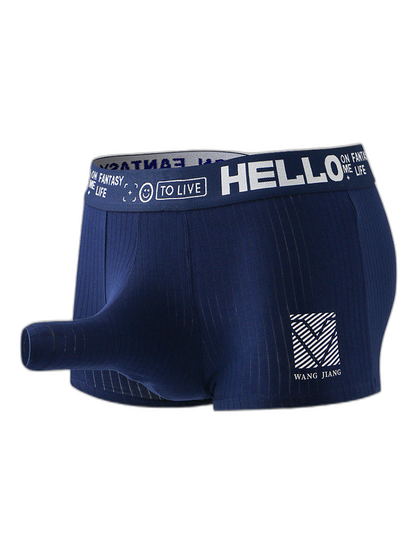 Men’s Separate Pouch Cotton Trunks With Fly Front