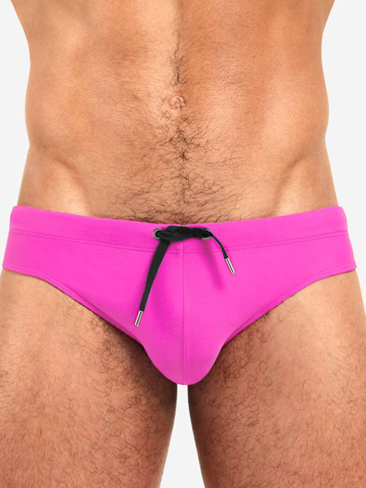 Men's Solid Color Sexy Triangle Swim Briefs