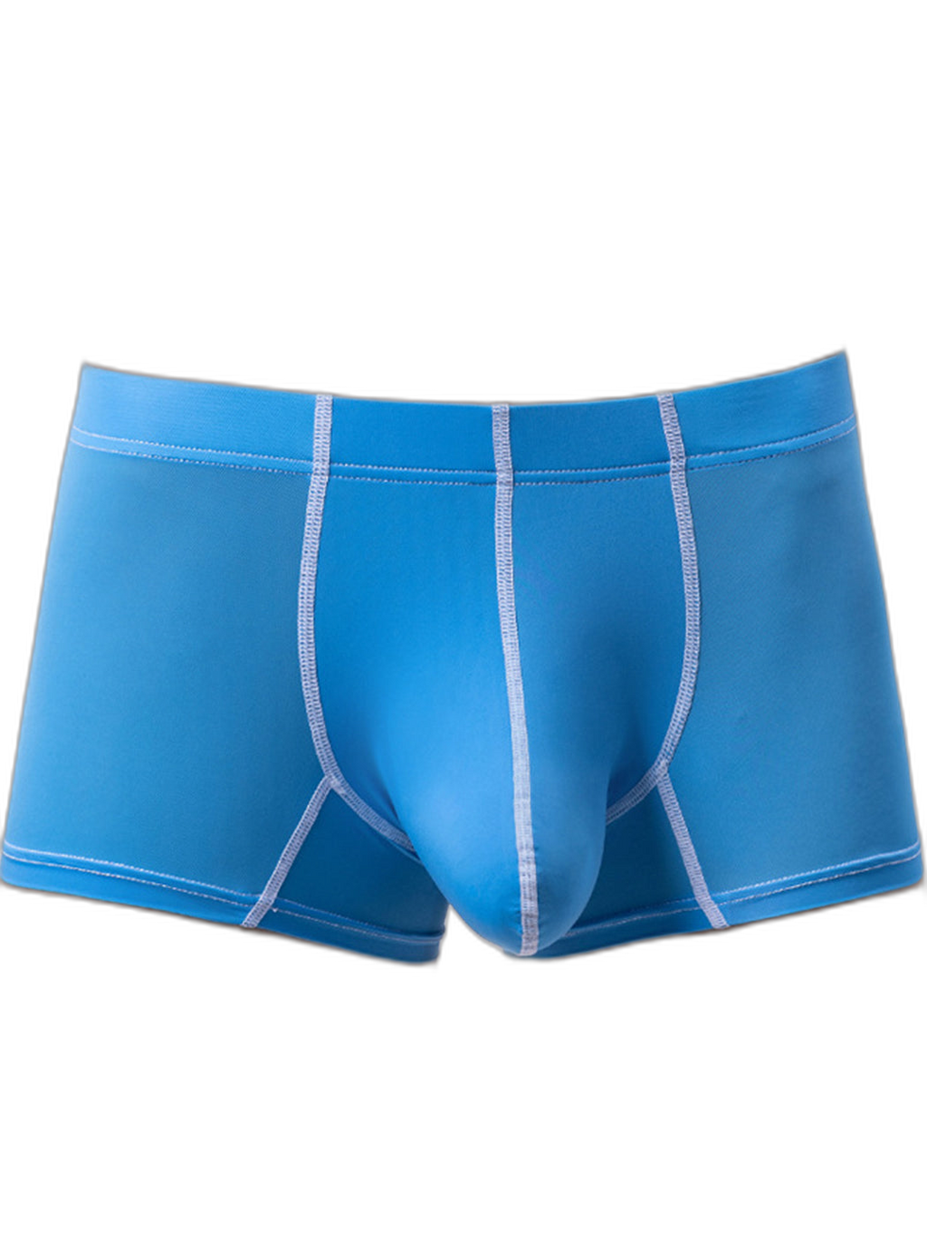 3 Pack Men's Large Pouch Contrast Binding Trunks