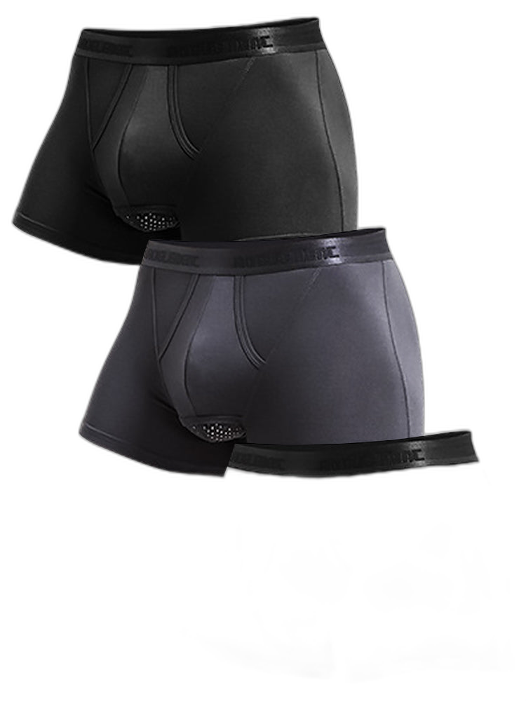 3 Pack Men's Separated Pouch Mesh Support Trunks