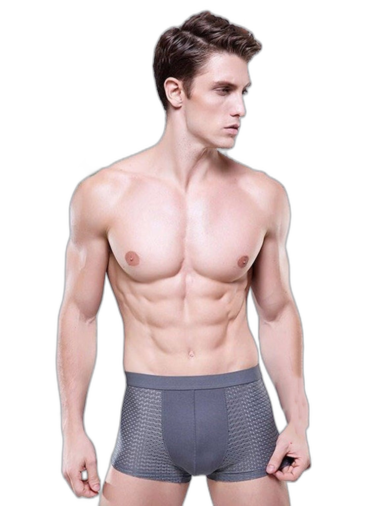 4 Pack Men’s Breathable Mesh Trunks with Antibacterial Fabric