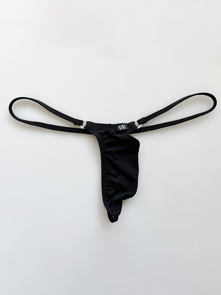 Men's Smooth Ice Silk Low Rise Thong 