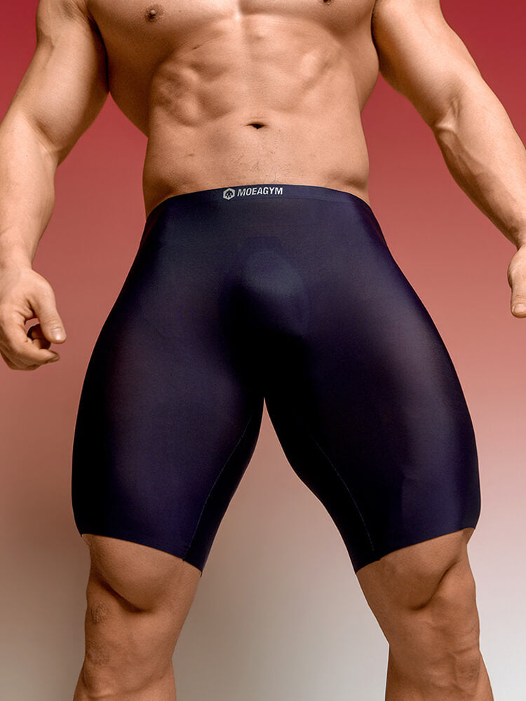 Men's Thin Seamless Quick-Drying Running Boxer Briefs
