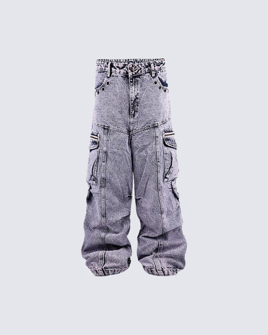 14-Ounce Heavyweight Vintage Washed Denim Pants