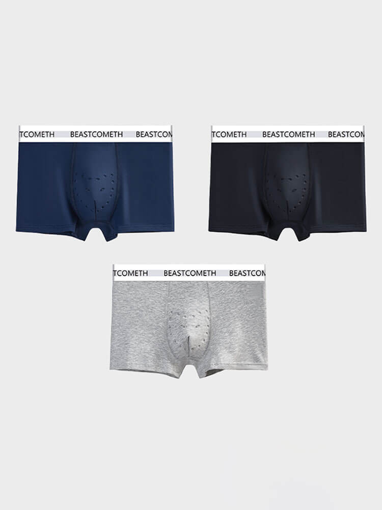 Men's Loose Breathable Massage Seamless Boxer Briefs
