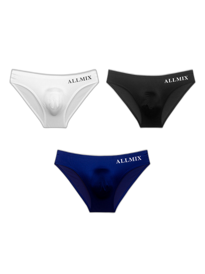 3 Pack ALLMIX Men's Sport Seamless Pouch Briefs