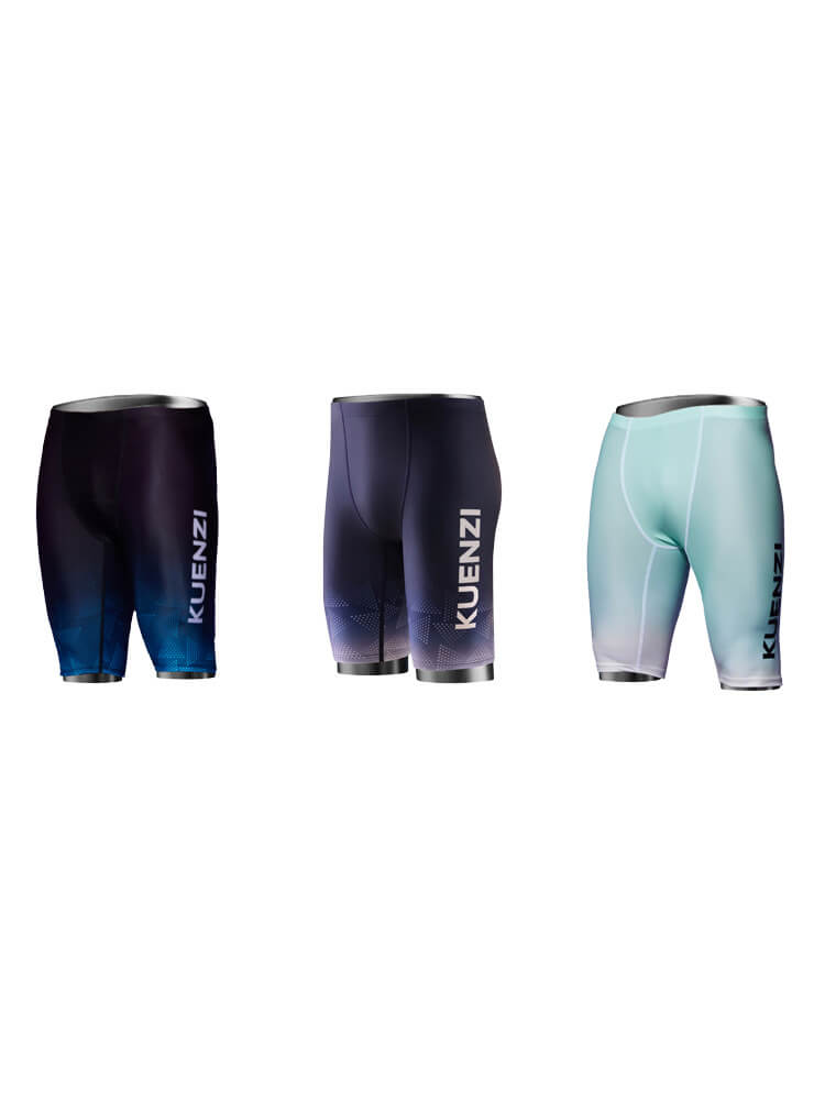 Men's Quick-Dry Ombré Mid-Length Swim Trunks