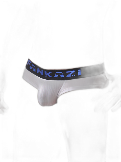 3 Pack Men's Striped U-Pouch Breathable Casual Briefs