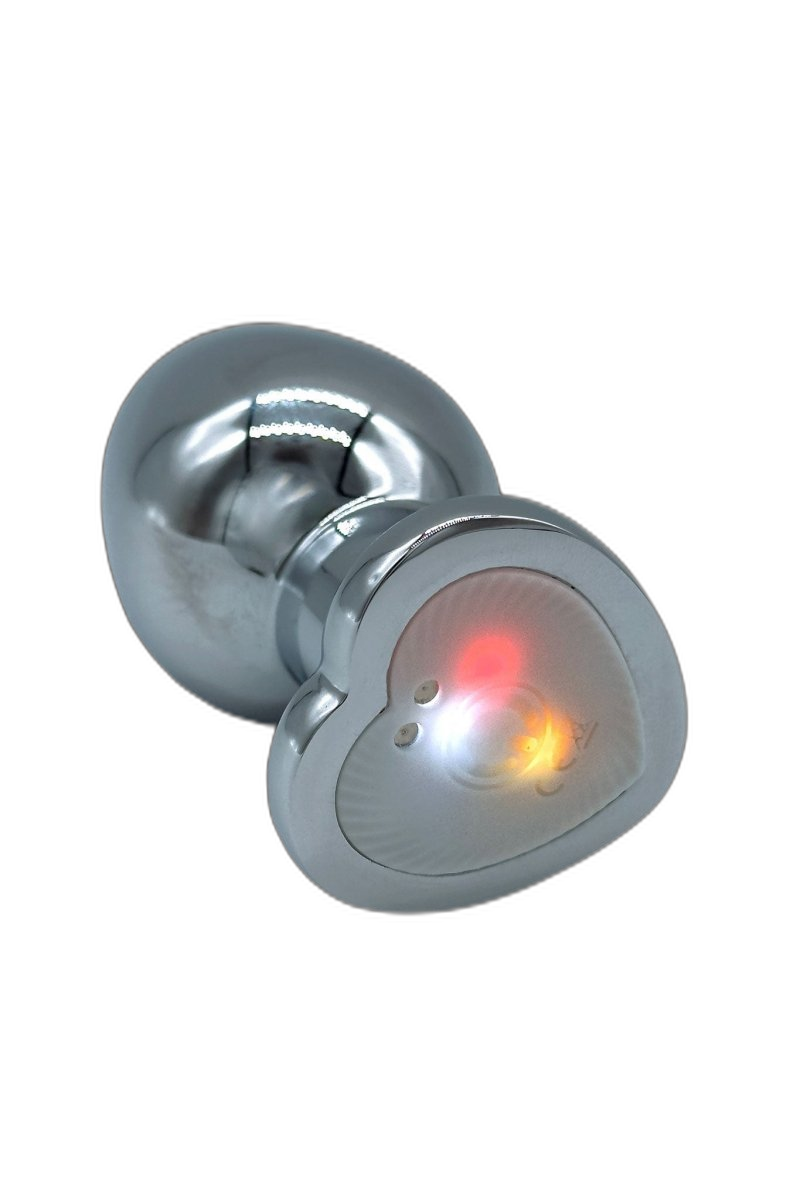 Heart Metal Light Up Anal Plug
