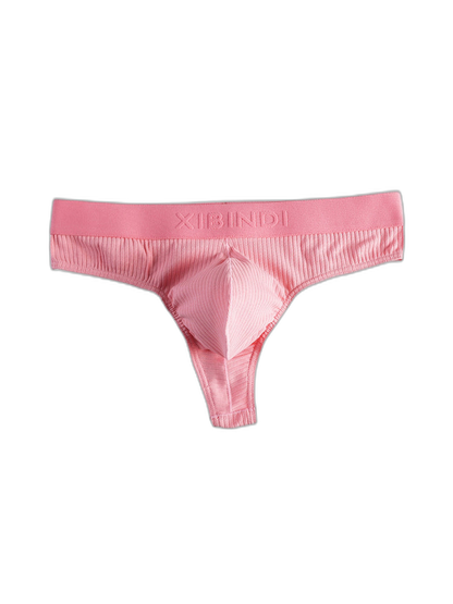 4-Pack Men's Ultra-Soft Cotton Mid-Rise Stay-Put Fit Seamless Thong