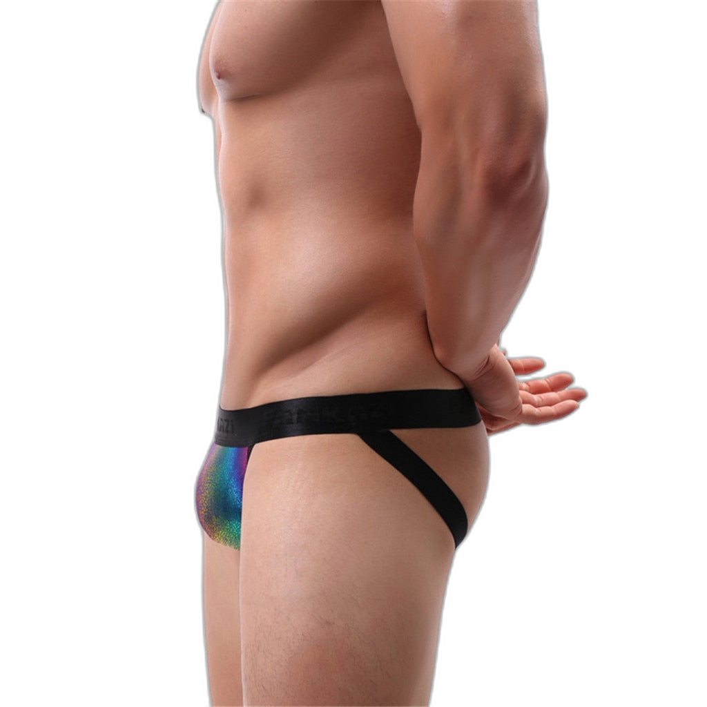 Rainbow Shimmer Pouch Jockstrap