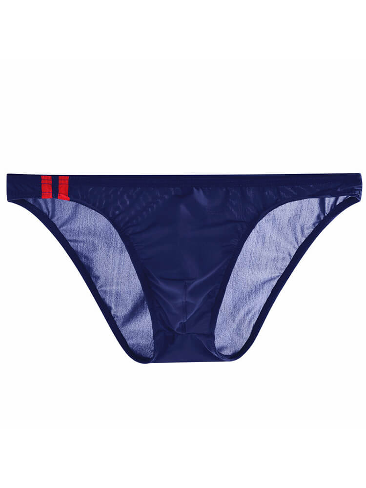 Men's Sexy Ice Silk Thin U-Convex Pouch Briefs