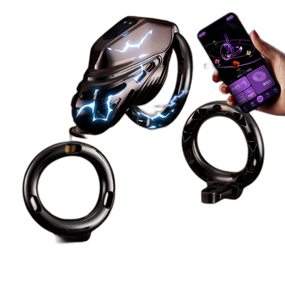 App Controlled Shock Chastity Cage And Key Box Bundle