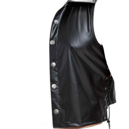 Midnight Patrol Leather Vest & Shorts