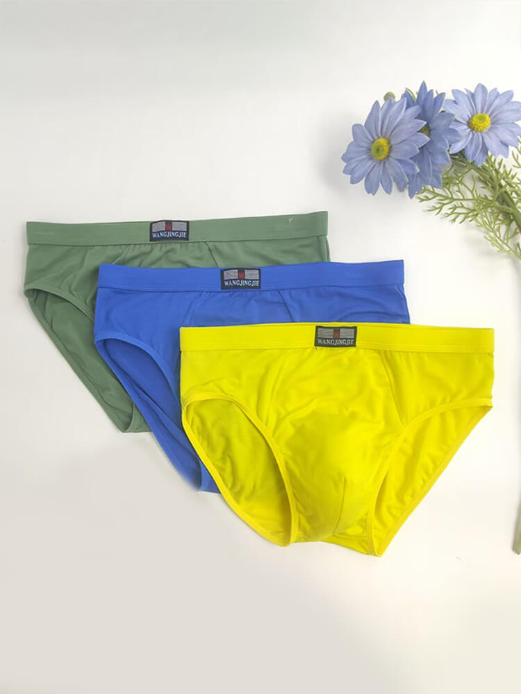 Men's Solid-Color Breathable Comfortable Modal Briefs