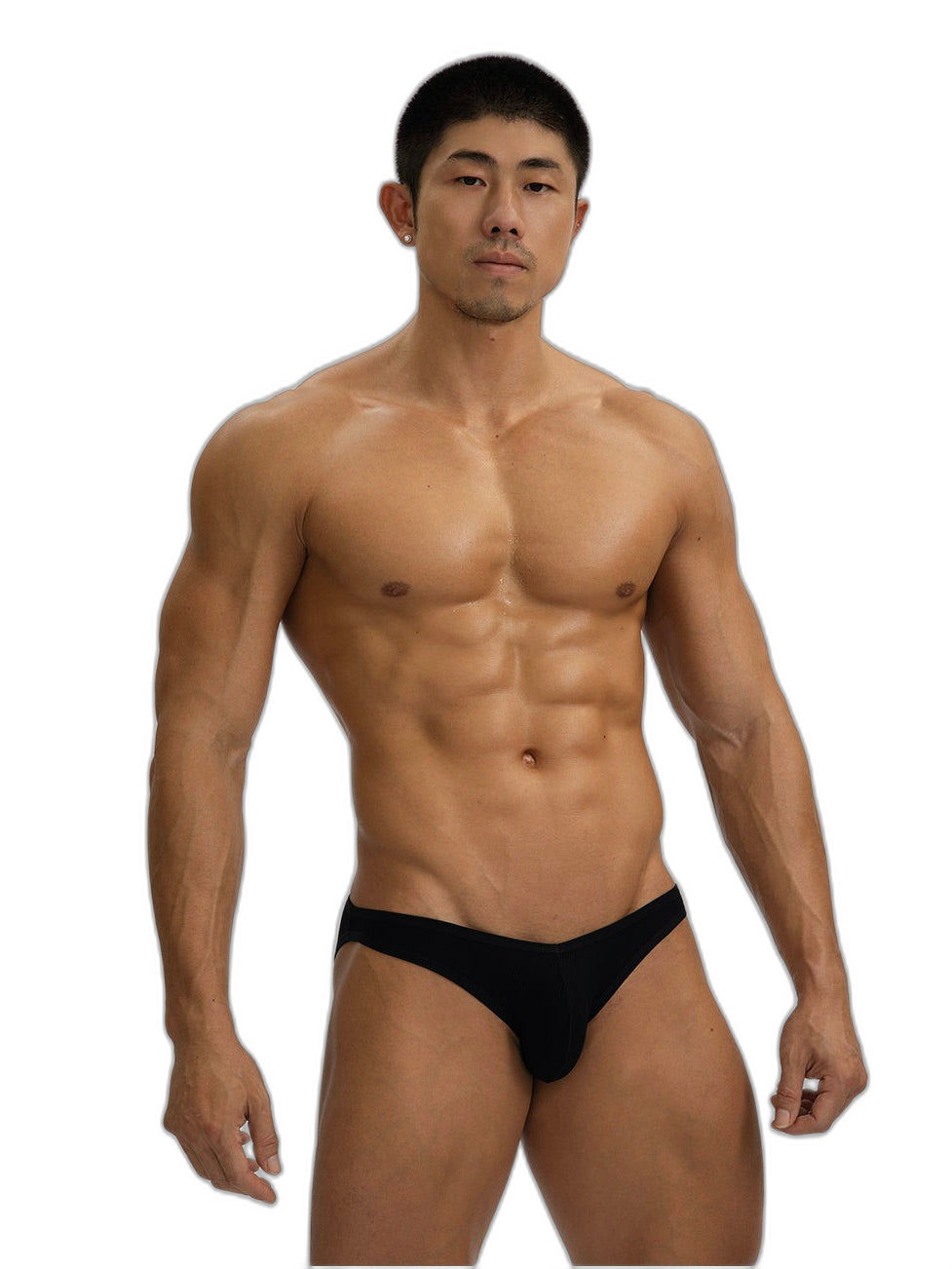 Sexy V-shape Low-rise Threaded Bikini For Men