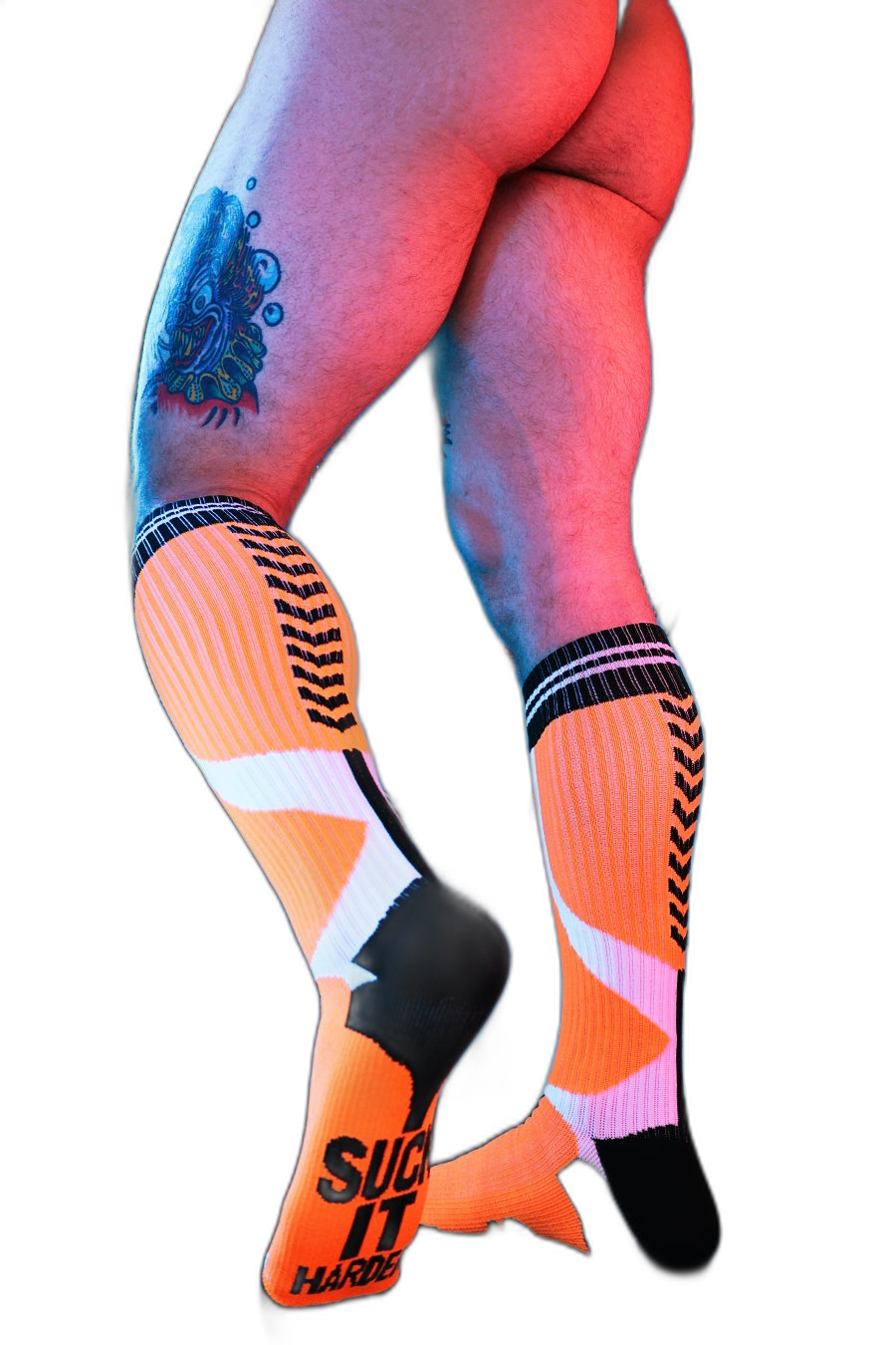 Breedwell Sucker Socks Neon Orange