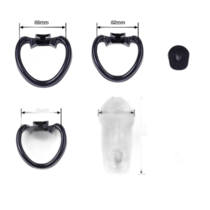 LOCK4D Rikers Chastity Cock Cage Transparent