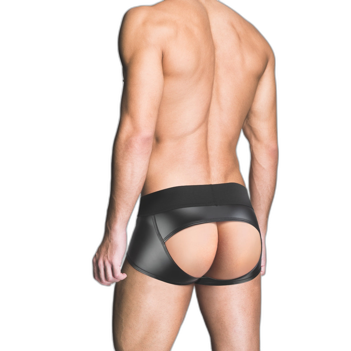 Prowler RED Wetlook Ass-less Trunk Black
