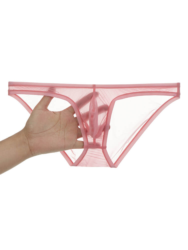 Men's Sexy Quick-Drying Sheer Narrow-Band Briefs