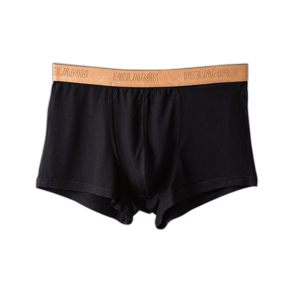 Modal Ultra-soft Solid Mid-waist Men's Boxer Briefs
