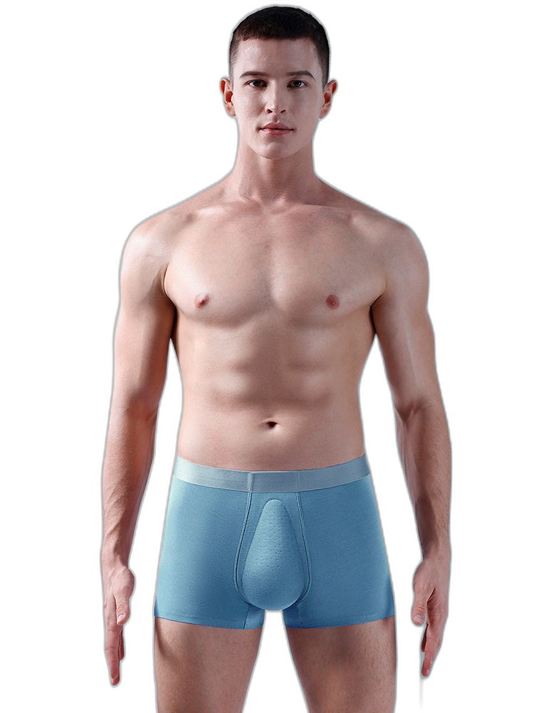 Men's Seamless Trunks with Organic Latex Support Cup