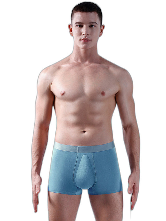 Men's Seamless Trunks with Organic Latex Support Cup