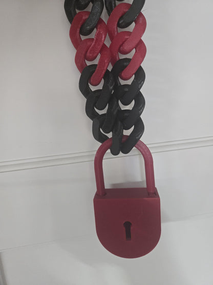 Giant 3D Printed Padlock – Oversized Prop & Costume Accessory!