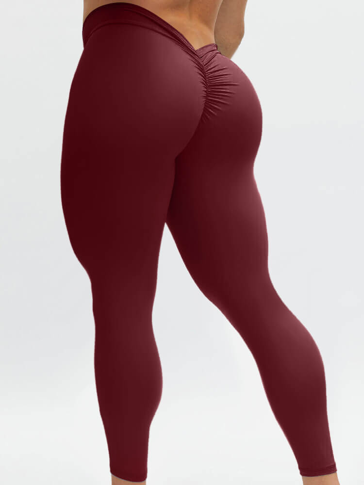 V-Waist Sports Fitness Skinny Pants