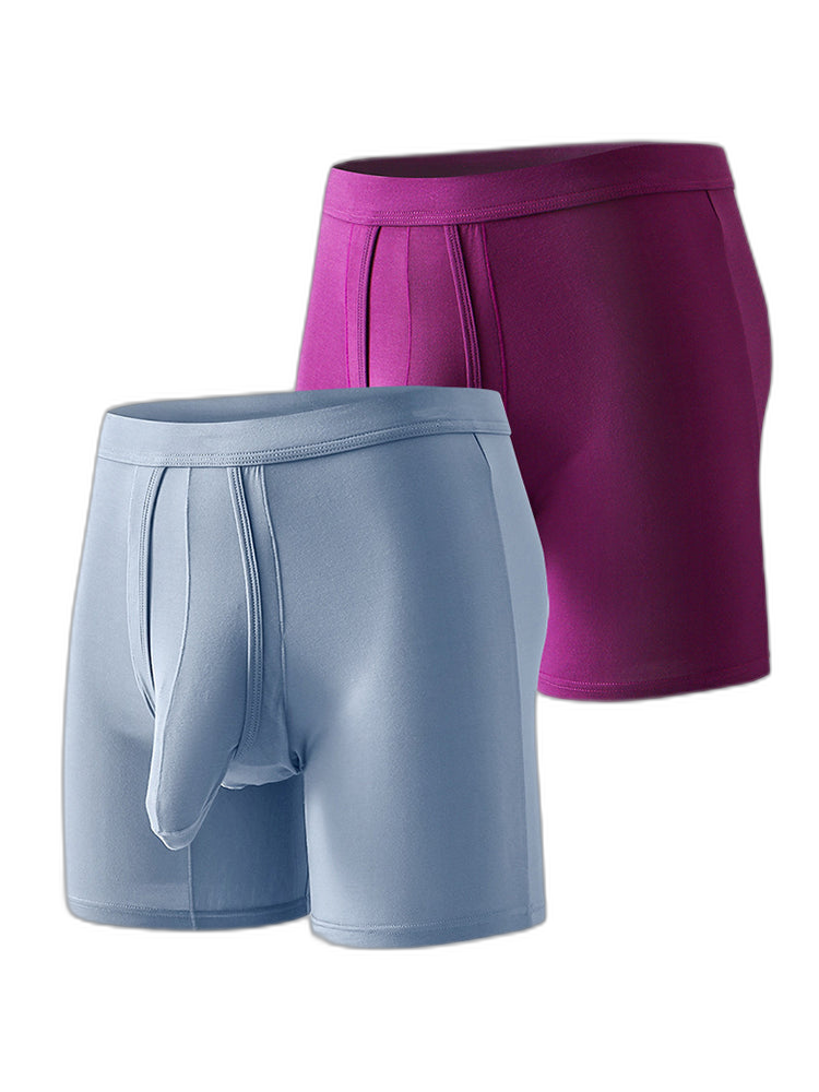 Sexy Separated Ball Pouch Boxer Briefs For Men