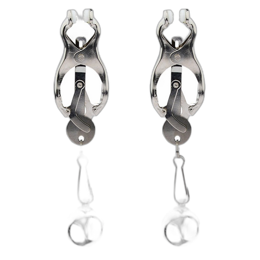 ruff GEAR Weighted Clover Nipple Clamps Silver