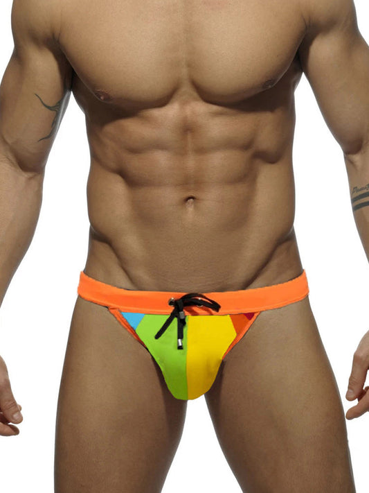 Color Block Wide Waist Brief Swim Bikini