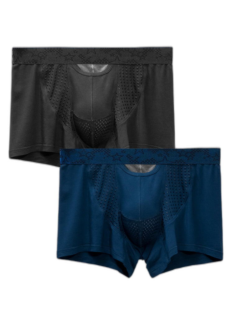 Men's Modal Dual Separate Pouch Trunks