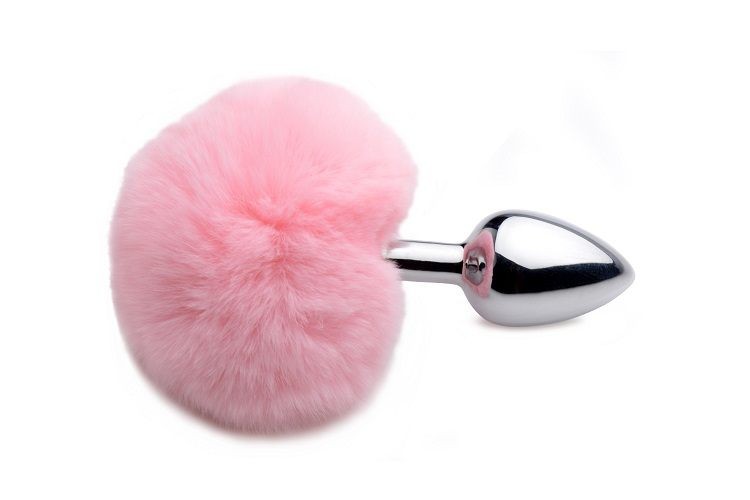 Fluffy Bunny Tail Anal Plug