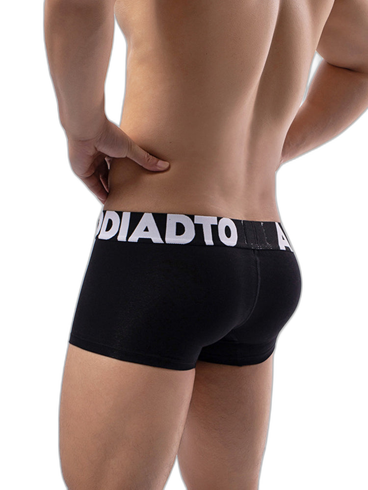 2 Pack Men's Gun and Bullet Separation Large Pouch U-Convex 3D Cut Loose Trunks