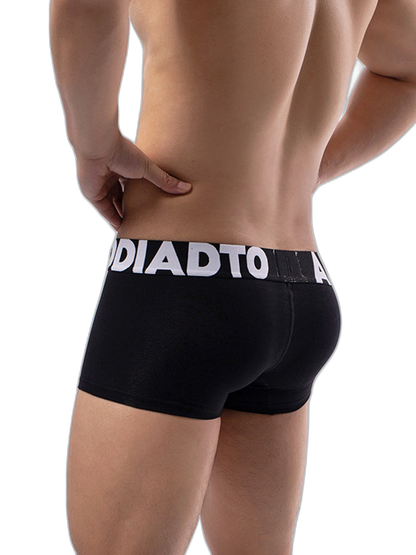 2 Pack Men's Gun and Bullet Separation Large Pouch U-Convex 3D Cut Loose Trunks