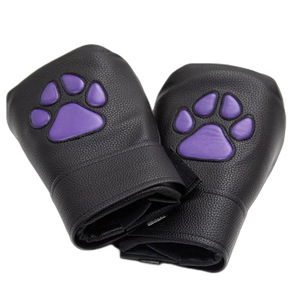 Leather Puppy Paw Mittens