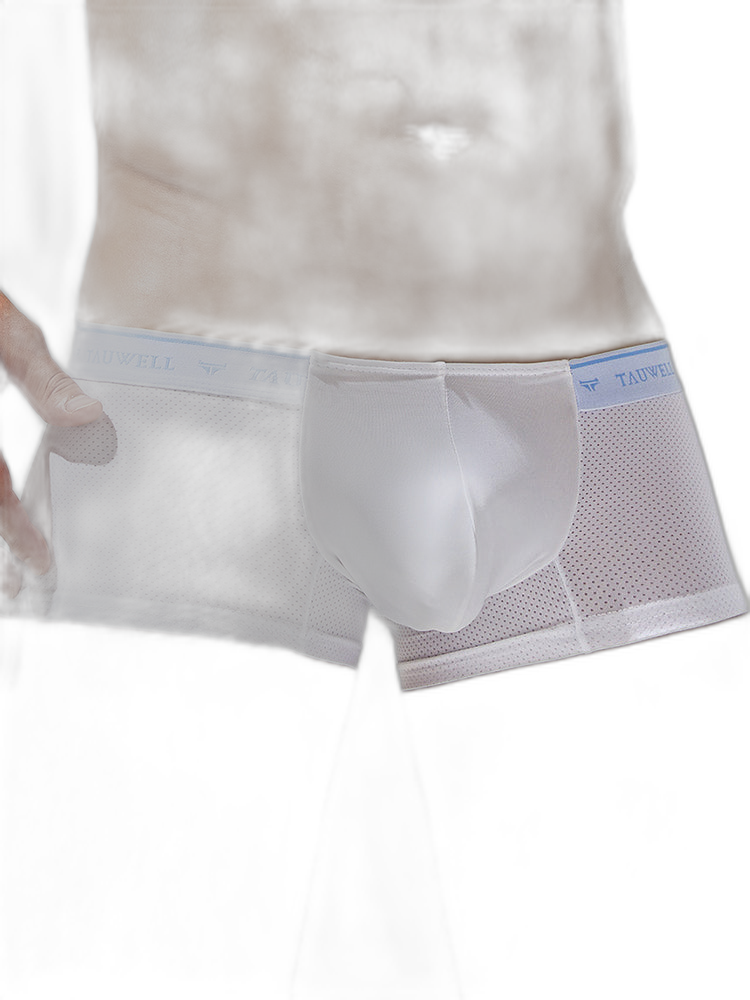2 Pack Men's Sexy Comfortable Breathable Solid Color Trunks