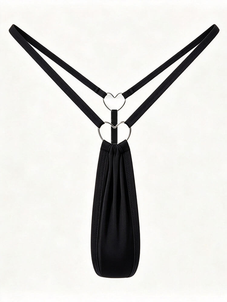 Men's Sexy Low-Rise Heart-Ring Thin Strap Thong