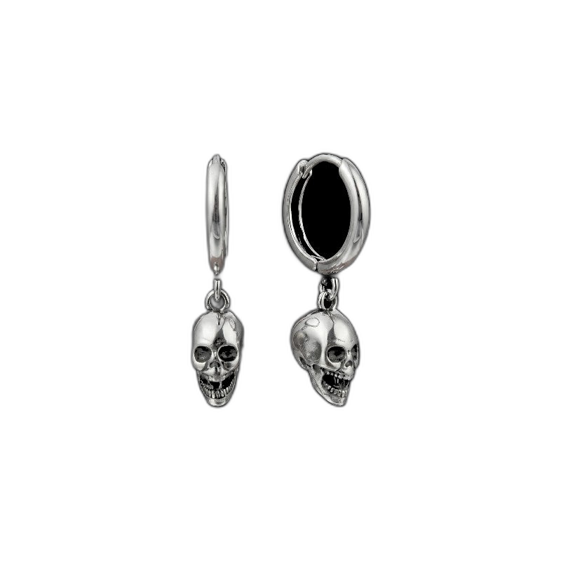Death Hoop Earrings