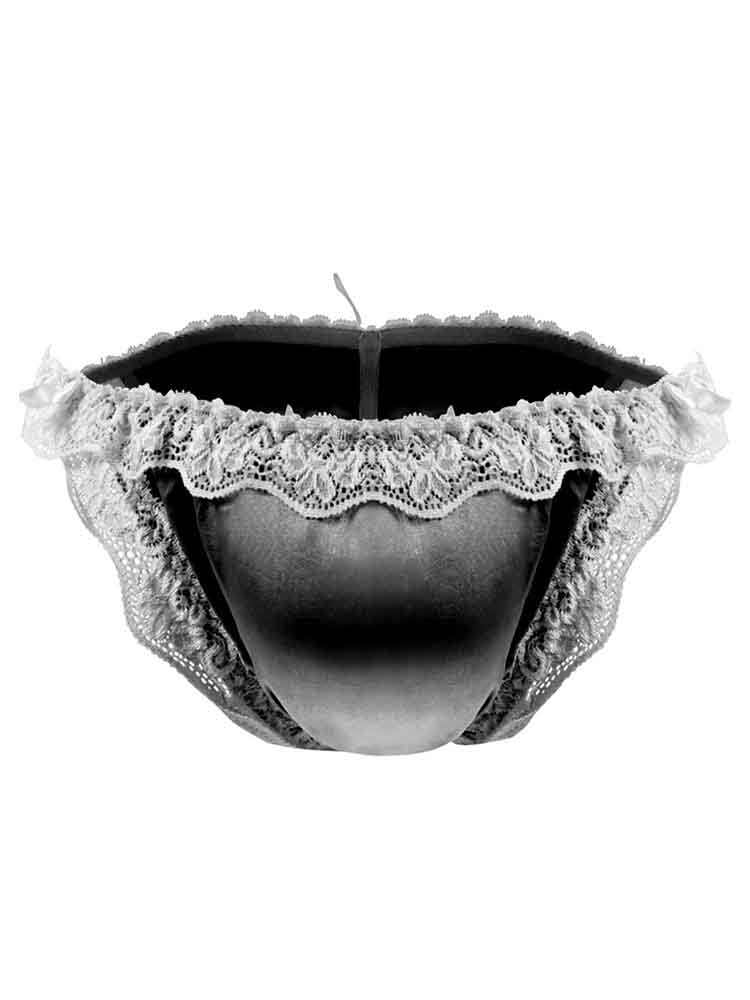 Men's Lace Bow Low-Rise Briefs