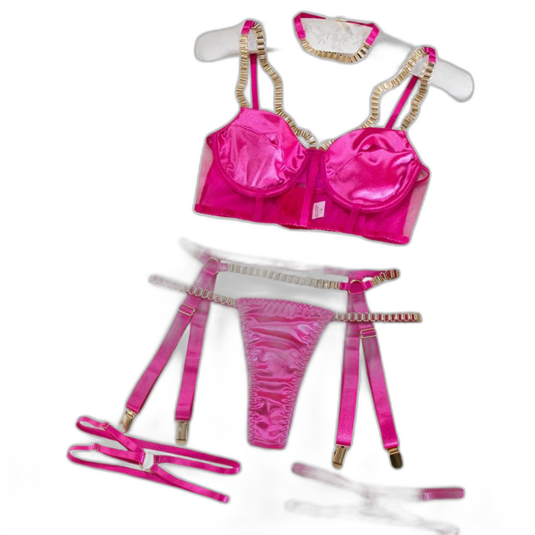 Erotic Satin Embrace Lingerie Set