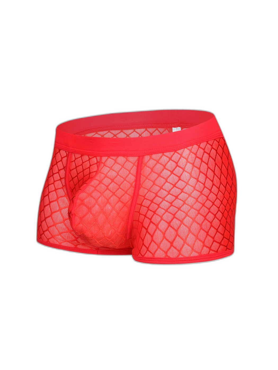 2 Pack Men's Sexy Transparent Mesh Trunks